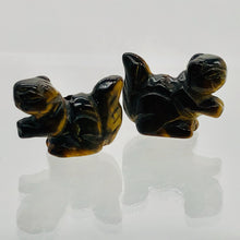 Load image into Gallery viewer, Nuts Hand Carved Animal Tigereye Squirrel Figurine | 22x15x10mm | Golden Brown