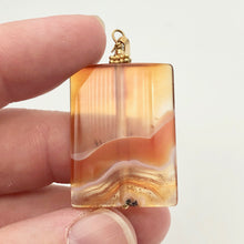 Load image into Gallery viewer, Hand Carved Carnelian Agate and 14K Gold Filled 2 1/8" Pendant 506759B - PremiumBead Alternate Image 7