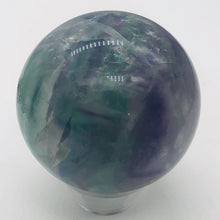 Load image into Gallery viewer, Fluorite Scry Sphere Round Meditation | 2" | Green/Purple | 1 Sphere |