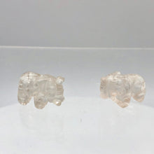 Load image into Gallery viewer, Wild Hand Carved Clear Quartz Elephant Figurine | 20x15x7mm | Clear - PremiumBead Alternate Image 5