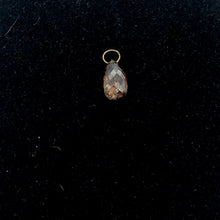 Load image into Gallery viewer, 0.79cts Champagne Diamond 18K Briolette Pendant 10359E - PremiumBead Alternate Image 4