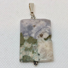 Load image into Gallery viewer, Natural Druzy Ocean Jasper Silver Pendant! Luminous Lavender! 503533S - PremiumBead Alternate Image 5