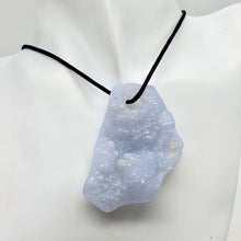 Load image into Gallery viewer, 155cts Blue Chalcedony Natural & Untreated Designer Pendant Bead 10506O - PremiumBead Alternate Image 6