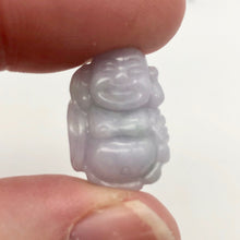 Load image into Gallery viewer, 26.8cts Hand Carved Buddha Lavender Jade Pendant Bead | 21x15x9.5mm | Lavender - PremiumBead Alternate Image 7