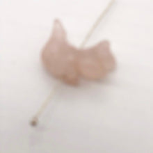 Load image into Gallery viewer, Charming 2 Rose Quartz Carved Squirrel Beads | 22x15x10mm | Pink