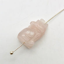 Load image into Gallery viewer, Hand Carved Pink Rose Quartz Wolf/Coyote Figurine | 21x11x8mm | Pink - PremiumBead Alternate Image 6