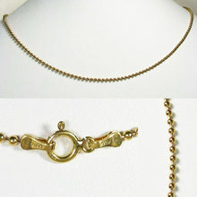 Load image into Gallery viewer, Italian! 30&quot; Vermeil 1.5mm Bead Chain 110014B - PremiumBead Primary Image 1
