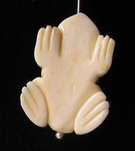Load image into Gallery viewer, Hoppin' Hand Carved Frog Centerpiece Bead 4830A - PremiumBead Alternate Image 2