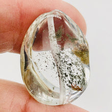 Load image into Gallery viewer, Lodalite Quartz Oval Pendant Bead | 27x20x14 mm | Clear Included | 1 Bead |