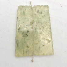 Load image into Gallery viewer, Prehnite Tapezoid Flat Coin Pendant Beads | 52x40x30x3mm | Green | 4 Beads |