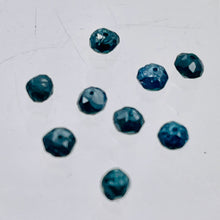 Load image into Gallery viewer, Blue Diamond Faceted Roundel Beads | 3-2.6mm | 9 Beads | ~1.0 carat |10597A