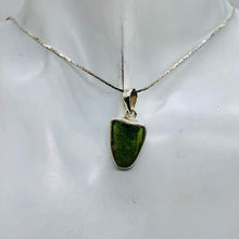 Load image into Gallery viewer, Moldavite Sterling Silver Drop | 1 1/8" Long | Green | 1 Pendant |