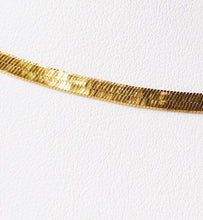 Load image into Gallery viewer, 24" Vermeil 3mm Flex Herringbone Chain Necklace 10026F - PremiumBead Alternate Image 3