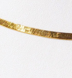 24" Vermeil 3mm Flex Herringbone Chain Necklace 10026F - PremiumBead Alternate Image 3