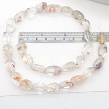 Load image into Gallery viewer, Lodalite Nugget Bead Strand | 15x12x10 to 15x11x9mm | Clear/Gold | 26 Bead(s) |