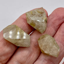 Load image into Gallery viewer, 3 Rutilated Quartz Centerpiece Beads 10574A