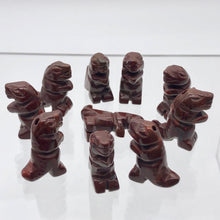 Load image into Gallery viewer, Brecciated Jasper Tyrannosaurus Rex Figurine/Worry | 21x18.5x8mm | Red