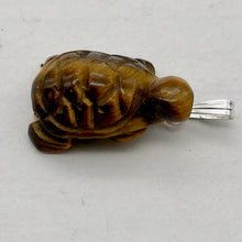Load image into Gallery viewer, Adorable Tigereye Carved Turtle Sterling Silver Pendant | 1.25" (Long) |