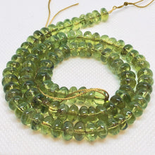 Load image into Gallery viewer, 5 Sparkling Smooth 7x4-7x3mm Peridot Roundel Beads 6761 - PremiumBead Alternate Image 3