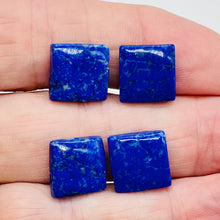 Load image into Gallery viewer, Lapis Lazuli Square Beads | 13x13x5mm | Blue Silver | 15 Bead Half Strand |