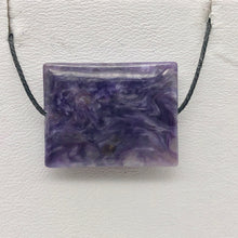 Load image into Gallery viewer, 25cts of Rare Rectangular Pillow Charoite Bead | 1 Beads | 23x18x7mm | 10872A - PremiumBead Alternate Image 9