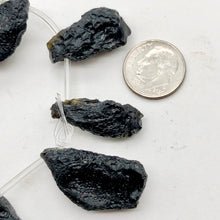Load image into Gallery viewer, Tektite Natural Pendant Bead Strand 40x18x10 to 35x10x8mm | 20 Beads |