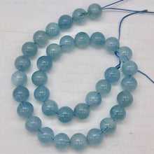 Load image into Gallery viewer, Natural Aquamarine Crystal Round Beads | 10mm | Blue | 4 Bead(s) |