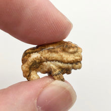 Load image into Gallery viewer, 2 Picture Jasper Hand Carved Bison / Buffalo Beads | 22x13x9mm | Brown/Beige - PremiumBead Alternate Image 4