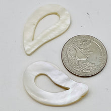 Load image into Gallery viewer, Paisley Picture Frame Mother of Pearl Bead Strand 109582