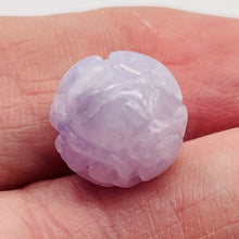 Load image into Gallery viewer, Jade AAA Carved Round Bead | 12mm | Lavender | 1 Bead