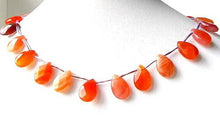 Load image into Gallery viewer, Rare Mandarin Botswana Agate 15x10x5mm Briolette Bead Strand 107254 - PremiumBead Primary Image 1
