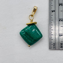 Load image into Gallery viewer, Malachite 8mm 14K Gold Filled Drop/Dangle | 1" Long | Green | 1 Pendant |
