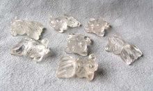 Load image into Gallery viewer, Swimmin' 2 Carved Animal Quartz Goldfish Beads | 20x14x8mm | Clear - PremiumBead Alternate Image 2