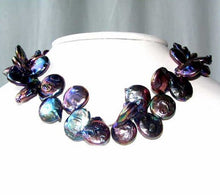 Load image into Gallery viewer, 2 Rainbow Peacock 17x14x5mm to 19x16x4.5mm Coin Briolettes 8503 - PremiumBead Alternate Image 2