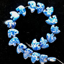Load image into Gallery viewer, Roar! Carved Natural Lapis Bear Bead 8" Strand 9252LpHS | 13x18x7mm | Blue