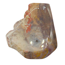 Load image into Gallery viewer, Fossilized Wood Irregular Flat Briolette | 41x36x7mm | Brown/White | 1 Pendant Bead