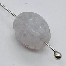 Load image into Gallery viewer, Jade AAA Carved Barrel Bead | 11x9mm | Lavender | 1 Bead |