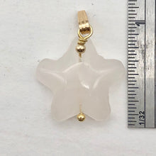 Load image into Gallery viewer, Rose Quartz Starfish Pendant Necklace | Semi Precious Stone | 14k gf Pendant - PremiumBead Alternate Image 6