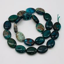 Load image into Gallery viewer, Natural Chrysocolla Oval Beads | 16x12mm | 9 Beads |