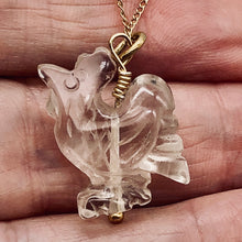 Load image into Gallery viewer, Cock A Doodle Doo! Quartz Rooster 14Kgf Pendant 509296QZG