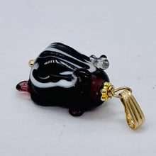 Load image into Gallery viewer, Lampwork Frog 14K Gold Filled Frog | 1" Long | Purple | 1 Pendant |