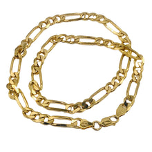 Load image into Gallery viewer, Italian Vermeil 6.5mm Figaro Chain 18&quot; Necklace (26 Grams) 10023A

