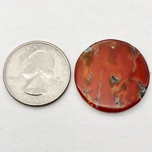 Load image into Gallery viewer, Orange Limbcast Pendant Bead - Halloween skies | 27x3mm | Orange | Round | - PremiumBead Alternate Image 6