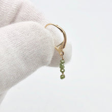 Load image into Gallery viewer, Sparkle Parrot Green Diamond (.73cts) &amp; 14K Gold Earrings 309605 - PremiumBead Alternate Image 4
