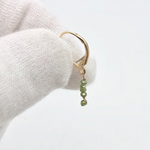 Load image into Gallery viewer, Sparkle Parrot Green Diamond (.73cts) & 14K Gold Earrings 309605 - PremiumBead Alternate Image 4