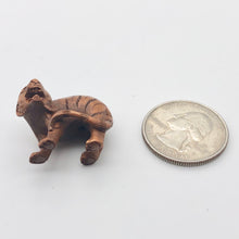 Load image into Gallery viewer, Roar 1 Fierce Carved Boxwood Tiger Ojime/Netsuke Bead | 21x25x16mm | Brown - PremiumBead Alternate Image 4