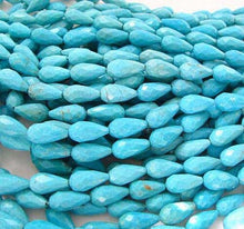Load image into Gallery viewer, Natural USA Turquoise Teardrop Bead Strand | 14x7 to 13x6.5mm | 29 Beads |