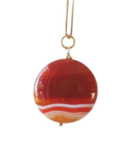 Load image into Gallery viewer, Made in USA Orange-Red Carnelian 14Kgf Pendant 505677K