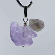 Load image into Gallery viewer, Just Nuts! Bi-Colored Amethyst Squirrel and Sterling Silver Pendant 509279AMS