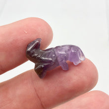 Load image into Gallery viewer, T-Rex Dinosaur 2 Amethyst Tyrannosaurus Rex Beads | 21x18.5x8mm | Purple w/Brown - PremiumBead Alternate Image 9